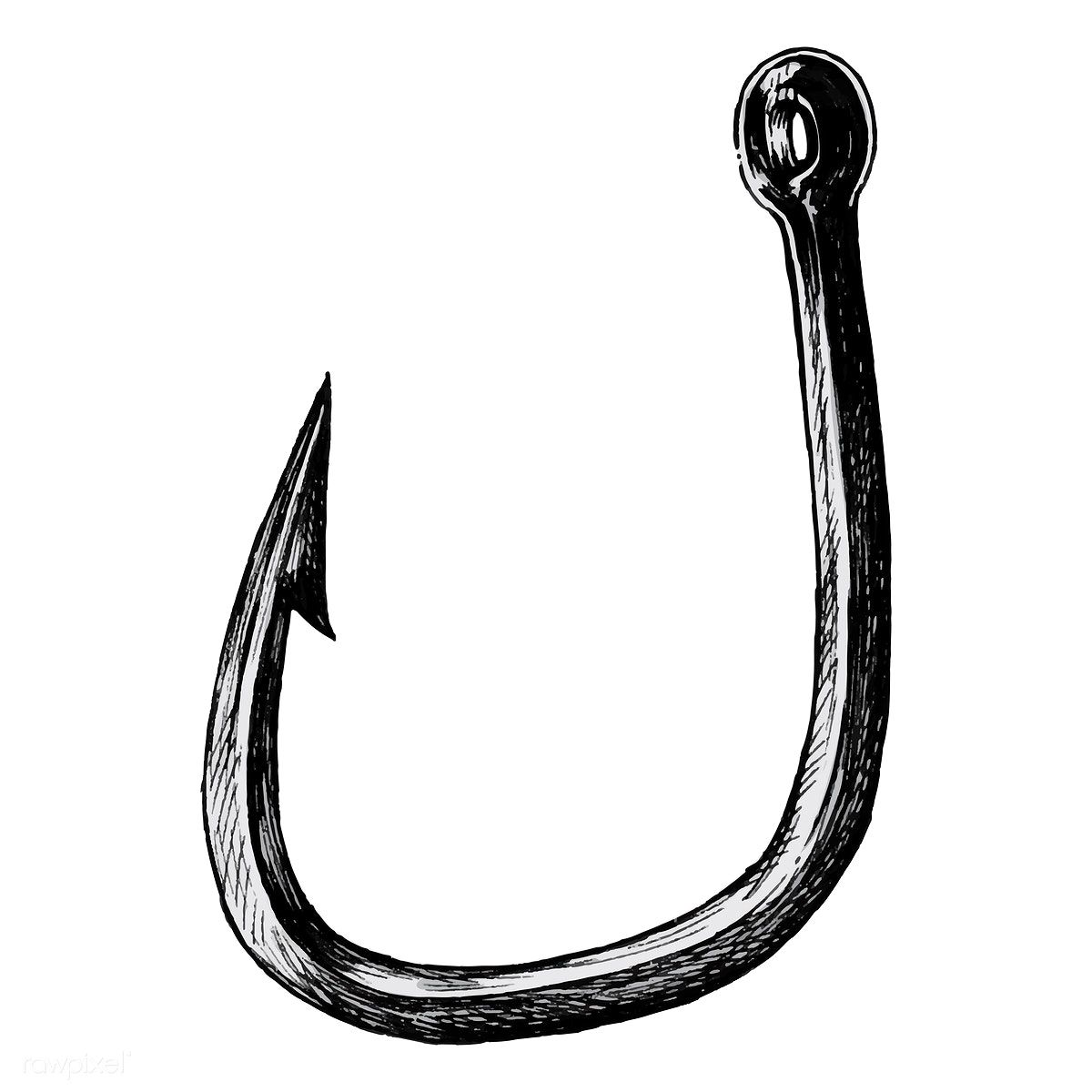 Illustration of an old hook.